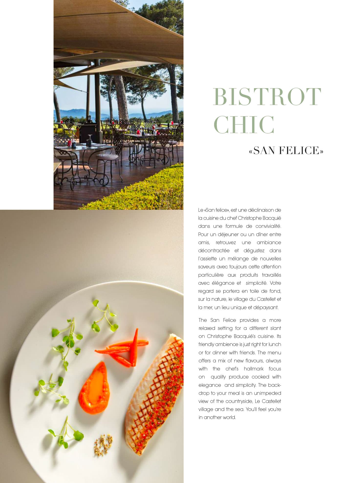 Gastronomie — extrait du magazine L'Hôtel & Spa du Castellet