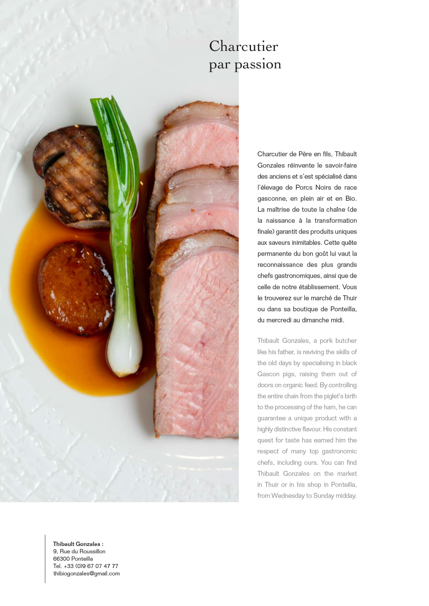 Gastronomie — extrait du magazine Auberge du Vieux Puits
