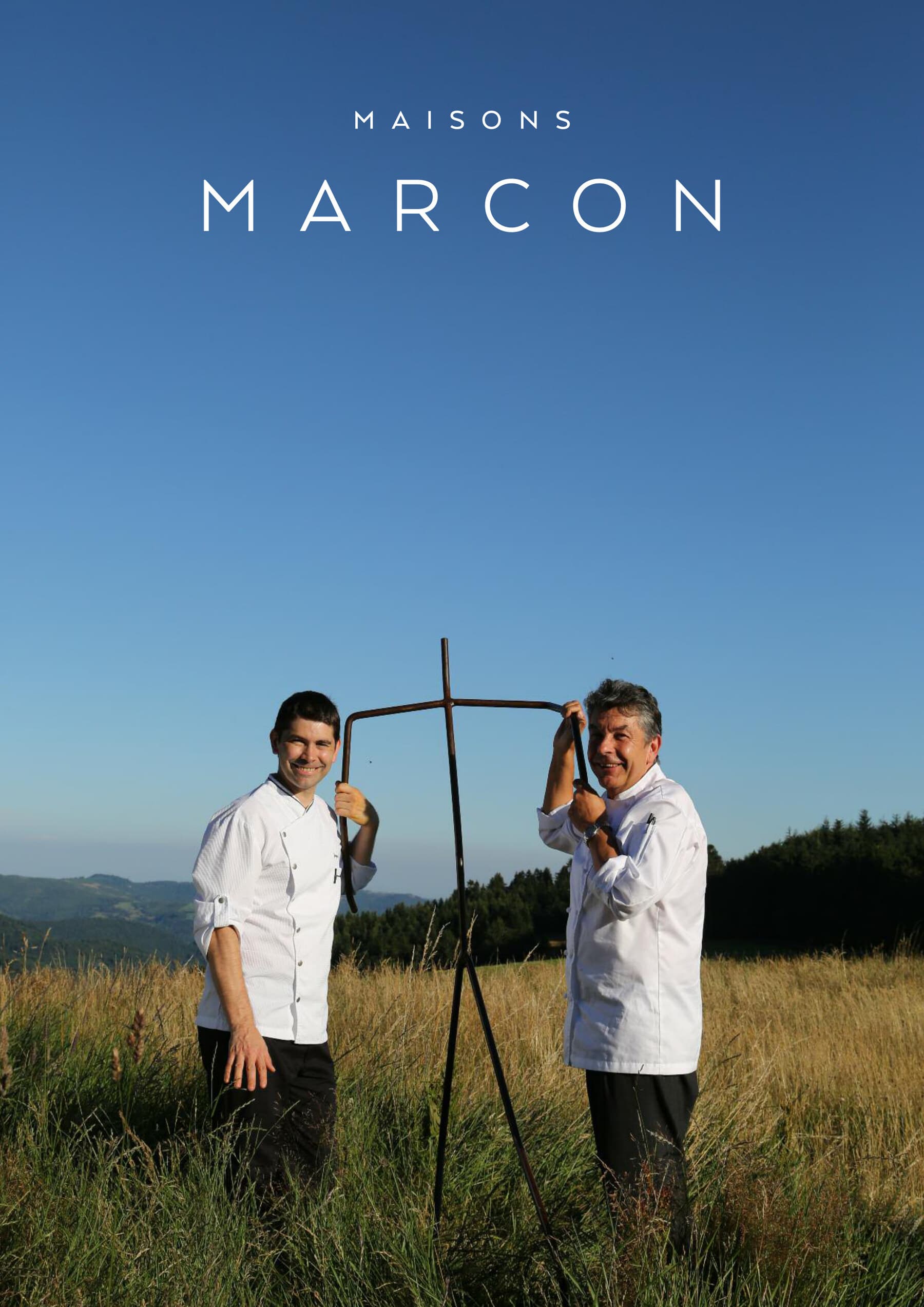 Couverture de le magazine, magazine réalisé pour Les Maisons Marcon