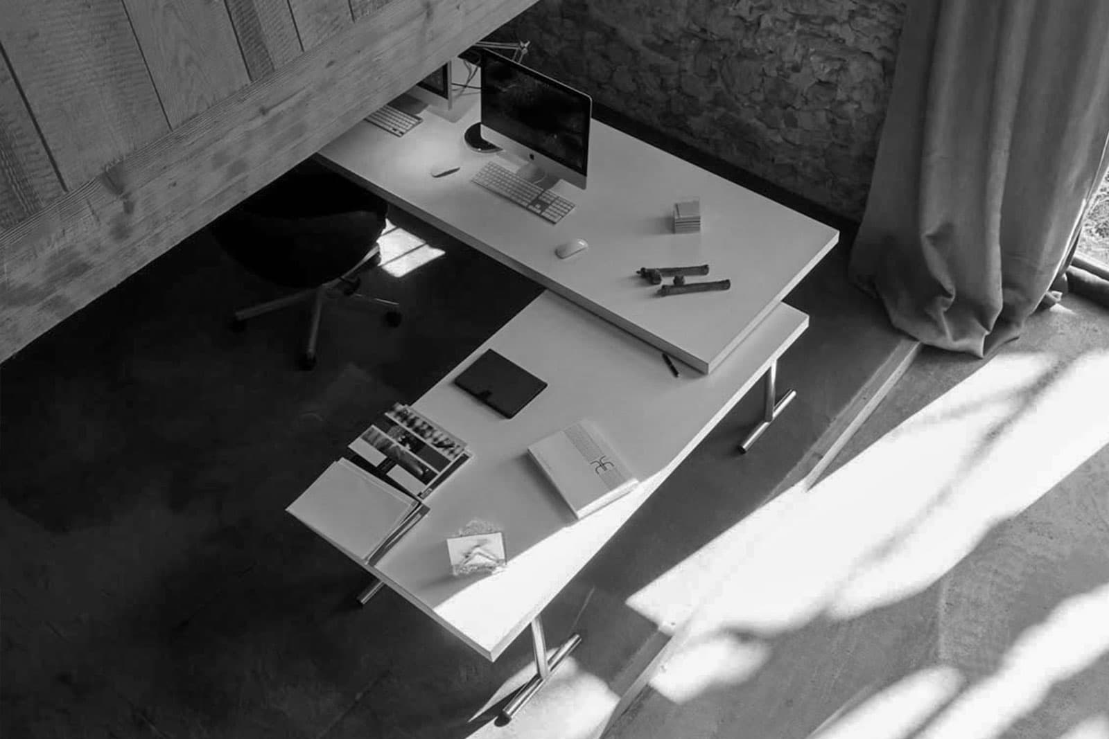 bureau vue d'en haut