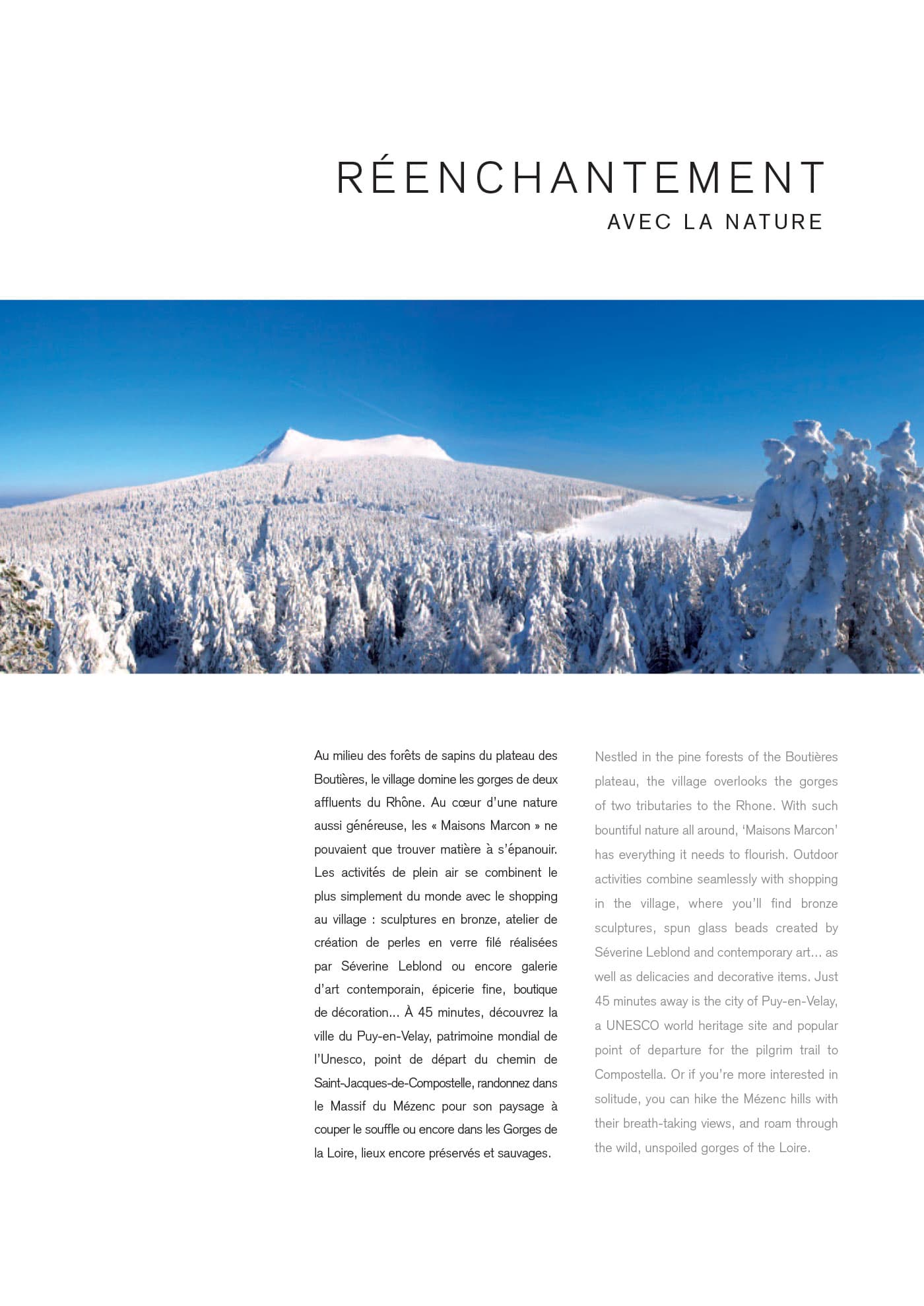 La région — extrait du magazine Les Maisons Marcon
