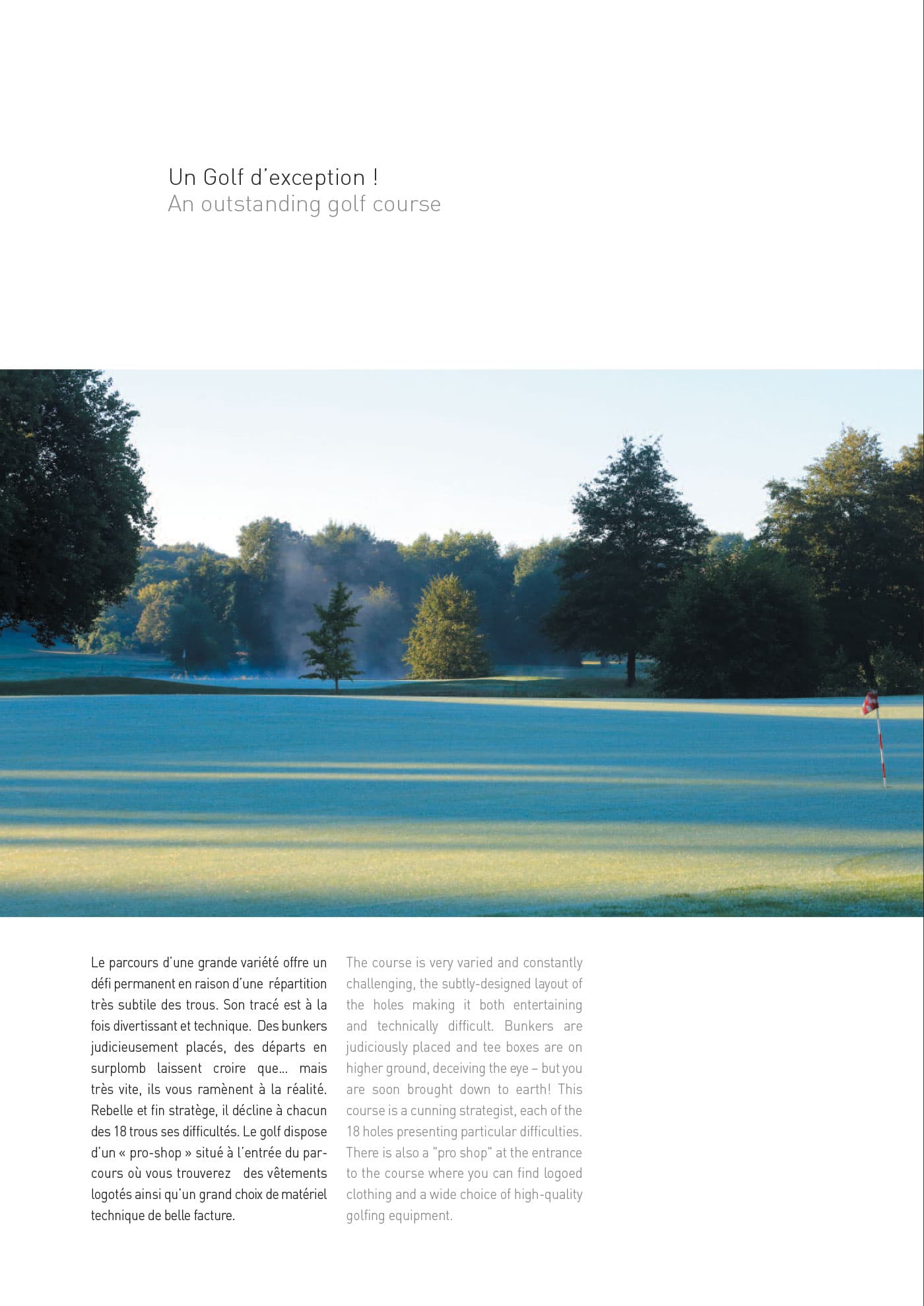 Reportage — extrait du magazine Château Golf & Spa d'Augerville